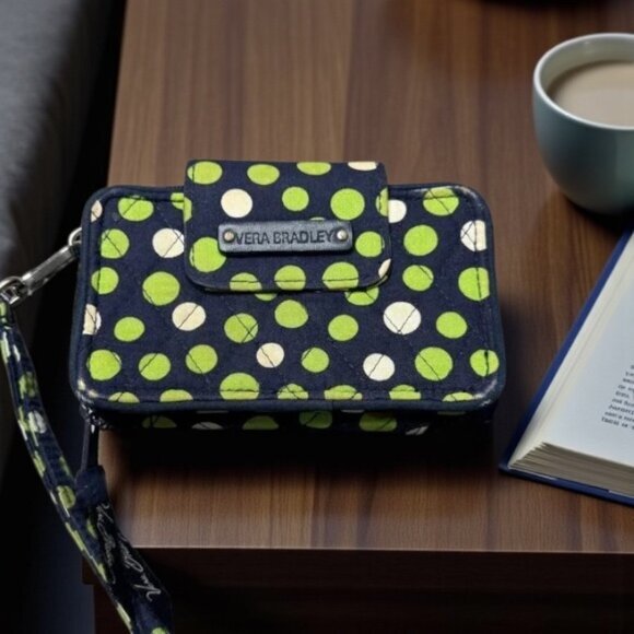 Vera Bradley Handbags - Vera Bradley Wristlet – Lilli Bell Polka Dot Pattern